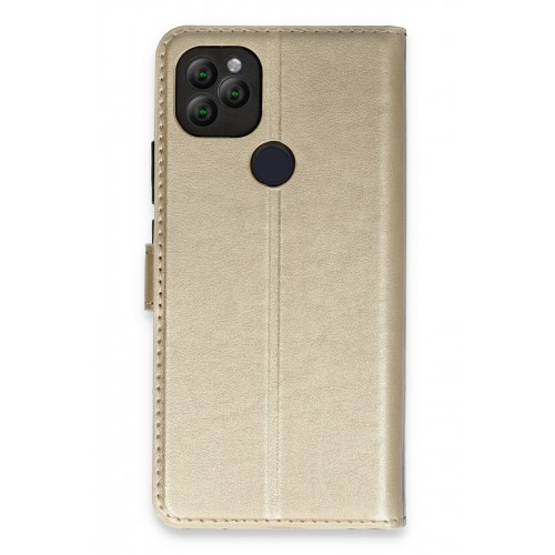 Newface General Mobile GM 22 Kılıf Trend S Plus Kapaklı Kılıf - Gold Newface General Mobile GM 22 Kılıf Trend S Plus Kapaklı Kılıf - Gold