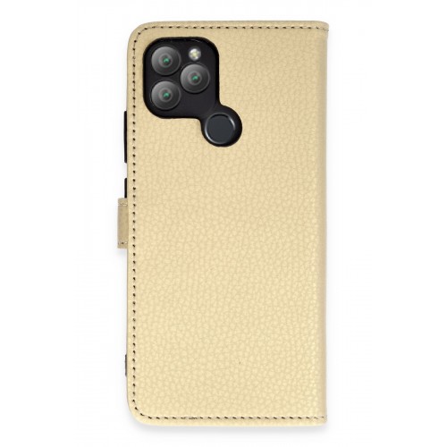 Newface General Mobile GM 22 Plus Kılıf Trend S Plus Kapaklı Kılıf - Gold Newface General Mobile GM 22 Plus Kılıf Trend S Plus Kapaklı Kılıf - Gold