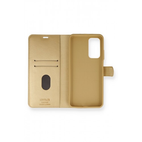 Newface Xiaomi Mi 10T Kılıf Trend S Plus Kapaklı Kılıf - Gold Newface Xiaomi Mi 10T Kılıf Trend S Plus Kapaklı Kılıf - Gold