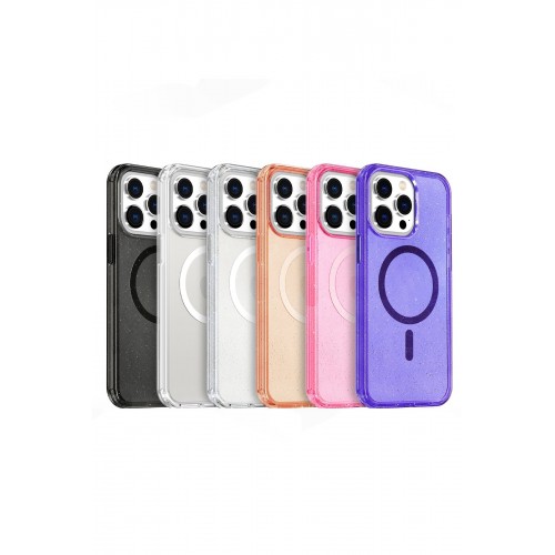 Newface iPhone 16 Pro Max Kılıf Glow Magsafe Kapak - Şeffaf Newface iPhone 16 Pro Max Kılıf Glow Magsafe Kapak - Şeffaf