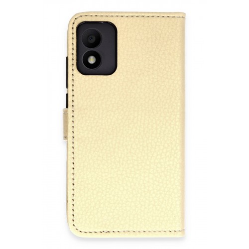Newface TCL 303 Kılıf Trend S Plus Kapaklı Kılıf - Gold
