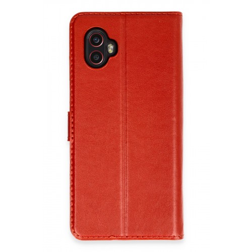 Newface Samsung Galaxy XCover 6 Pro Kılıf Trend S Plus Kapaklı Kılıf - Kırmızı