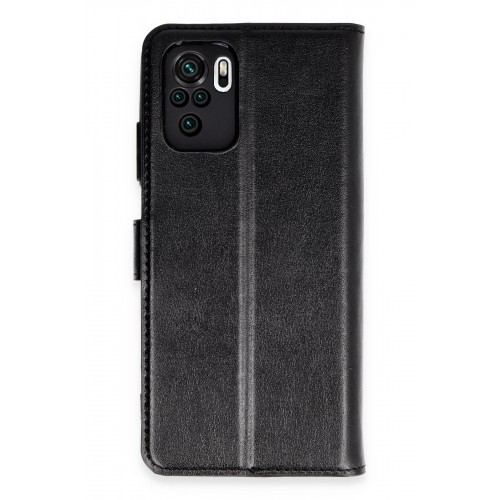 Newface Xiaomi Poco M5s Kılıf Trend S Plus Kapaklı Kılıf - Siyah