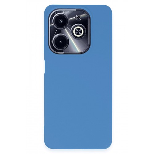 Newface İnfinix Hot 40i Kılıf First Silikon - Mavi