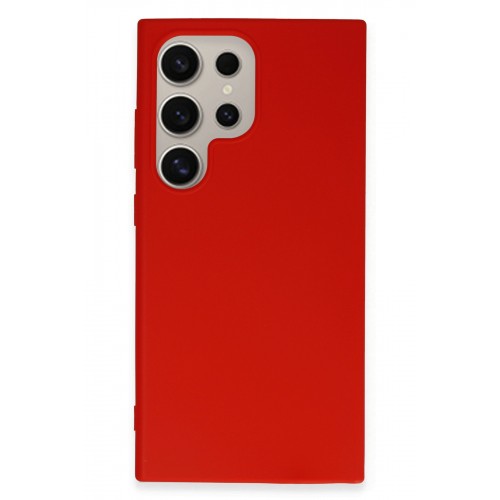Newface Samsung Galaxy S24 Ultra Kılıf First Silikon - Kırmızı Newface Samsung Galaxy S24 Ultra Kılıf First Silikon - Kırmızı