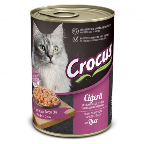 CROCUS YETIŞKIN KEDI CIĞERLI YAŞ MAMA 400 GR CROCUS YETIŞKIN KEDI CIĞERLI YAŞ MAMA 400 GR