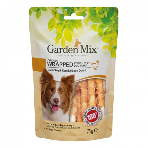 GARDEN MIX TAVUK SARGILI KEMIK KÖPEK ÖDÜLÜ 75 GR GARDEN MIX TAVUK SARGILI KEMIK KÖPEK ÖDÜLÜ 75 GR