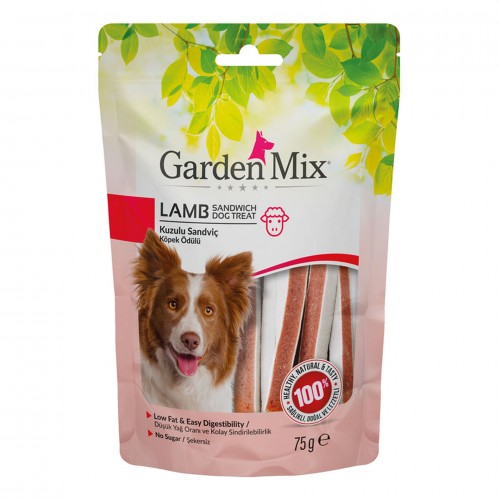 Garden Mıx Kuzulu Sandviç Köpek Ödülü 75 Gr Garden Mıx Kuzulu Sandviç Köpek Ödülü 75 Gr