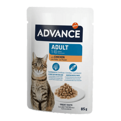 Advance Cat Adult Chıcken Wet Pouch 12x85gr Advance Cat Adult Chıcken Wet Pouch 12x85gr