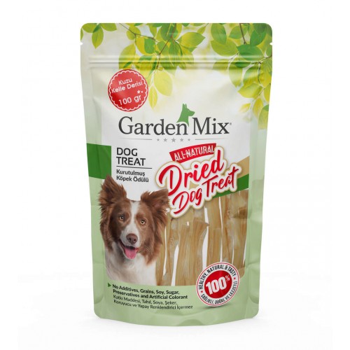 Garden Mix Kurutulmuş Kuzu Kelle Derisi 100 Gr Garden Mix Kurutulmuş Kuzu Kelle Derisi 100 Gr