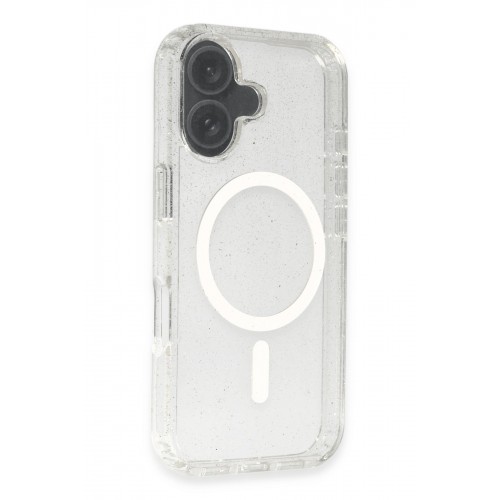 Newface iPhone 16 Kılıf Glow Magsafe Kapak - Şeffaf Newface iPhone 16 Kılıf Glow Magsafe Kapak - Şeffaf