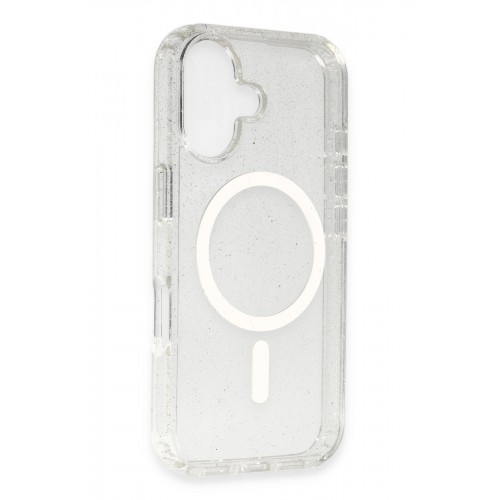 Newface iPhone 16 Kılıf Glow Magsafe Kapak - Şeffaf Newface iPhone 16 Kılıf Glow Magsafe Kapak - Şeffaf