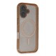Newface iPhone 16 Kılıf Glow Magsafe Kapak - Turuncu Newface iPhone 16 Kılıf Glow Magsafe Kapak - Turuncu
