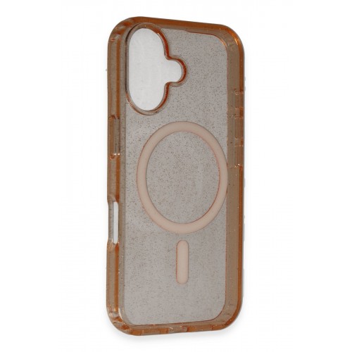 Newface iPhone 16 Kılıf Glow Magsafe Kapak - Turuncu Newface iPhone 16 Kılıf Glow Magsafe Kapak - Turuncu