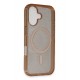 Newface iPhone 16 Kılıf Glow Magsafe Kapak - Turuncu Newface iPhone 16 Kılıf Glow Magsafe Kapak - Turuncu