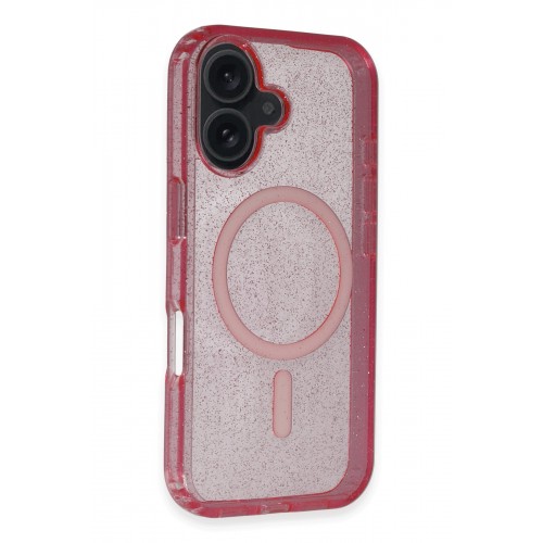 Newface iPhone 16 Kılıf Glow Magsafe Kapak - Pembe