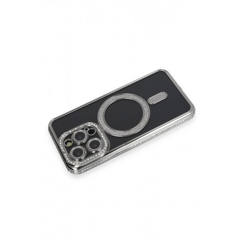 Newface iPhone 14 Pro Max Kılıf Joke Simli Magneticsafe Kılıf - Gri Newface iPhone 14 Pro Max Kılıf Joke Simli Magneticsafe Kılıf - Gri