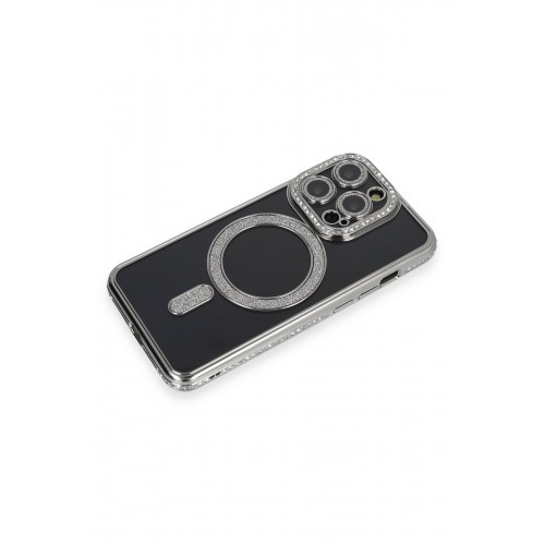 Newface iPhone 14 Pro Max Kılıf Joke Simli Magneticsafe Kılıf - Gri Newface iPhone 14 Pro Max Kılıf Joke Simli Magneticsafe Kılıf - Gri
