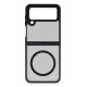 Newface Samsung Galaxy Z Flip 4 Kılıf Blur Fold Magsafe Kapak - Mat Siyah