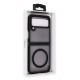 Newface Samsung Galaxy Z Flip 4 Kılıf Blur Fold Magsafe Kapak - Mat Siyah