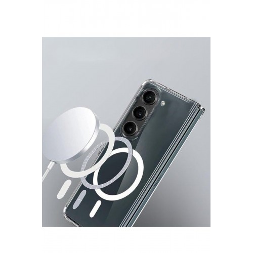 Newface Samsung Galaxy Z Fold 6 Kılıf Magneticsafe Şeffaf Silikon - Şeffaf Newface Samsung Galaxy Z Fold 6 Kılıf Magneticsafe Şeffaf Silikon - Şeffaf