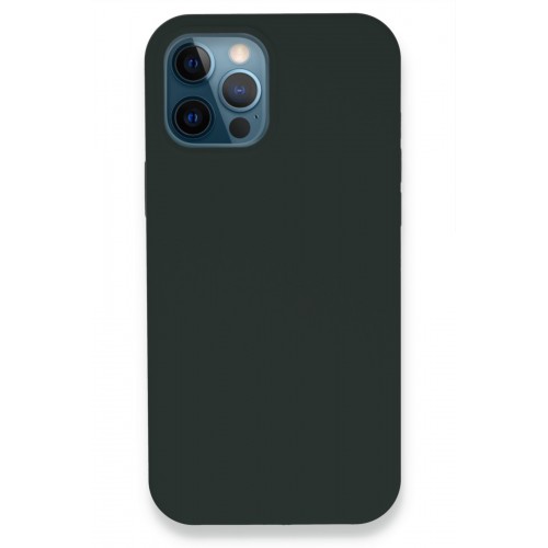 Newface iPhone 12 Pro Max Kılıf Lansman Legant Silikon - Koyu Gri