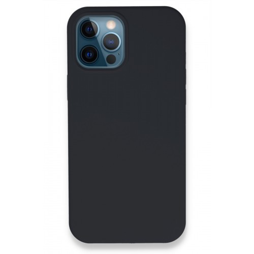 Newface iPhone 12 Pro Kılıf Lansman Legant Silikon - Koyu Gri