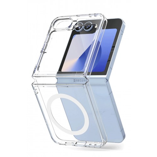 Newface Samsung Galaxy Z Flip 6 Kılıf Magneticsafe Şeffaf Silikon - Şeffaf Newface Samsung Galaxy Z Flip 6 Kılıf Magneticsafe Şeffaf Silikon - Şeffaf