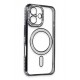 Newface iPhone 16 Kılıf Joke Simli Magneticsafe Kılıf - Siyah