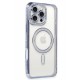 Newface iPhone 16 Pro Max Kılıf Joke Simli Magneticsafe Kılıf - Mavi Newface iPhone 16 Pro Max Kılıf Joke Simli Magneticsafe Kılıf - Mavi