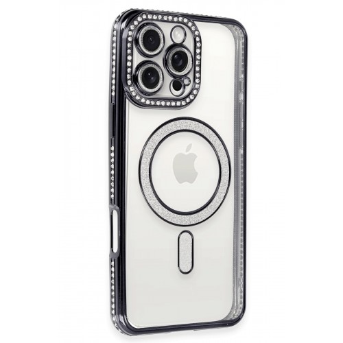 Newface iPhone 16 Pro Kılıf Joke Simli Magneticsafe Kılıf - Gri Newface iPhone 16 Pro Kılıf Joke Simli Magneticsafe Kılıf - Gri