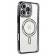 Newface iPhone 16 Pro Kılıf Joke Simli Magneticsafe Kılıf - Gri