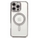Newface iPhone 16 Pro Kılıf Joke Simli Magneticsafe Kılıf - Pembe