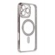 Newface iPhone 16 Pro Kılıf Joke Simli Magneticsafe Kılıf - Pembe