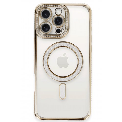 Newface iPhone 16 Pro Kılıf Joke Simli Magneticsafe Kılıf - Gold Newface iPhone 16 Pro Kılıf Joke Simli Magneticsafe Kılıf - Gold