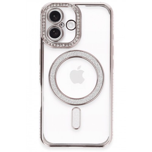 Newface iPhone 16 Kılıf Joke Simli Magneticsafe Kılıf - Pembe Newface iPhone 16 Kılıf Joke Simli Magneticsafe Kılıf - Pembe
