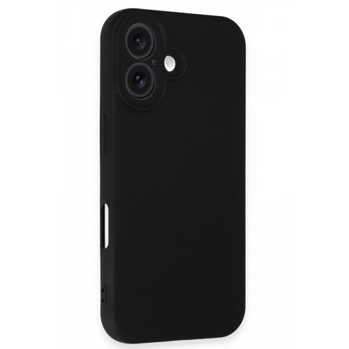 Newface iPhone 16 Plus Kılıf Nano içi Kadife Silikon - Siyah Newface iPhone 16 Plus Kılıf Nano içi Kadife Silikon - Siyah