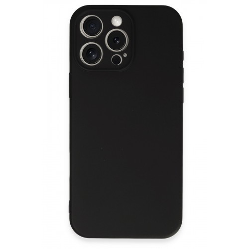 Newface iPhone 16 Pro Kılıf Nano içi Kadife Silikon - Siyah