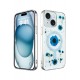 Newface iPhone 15 Plus Kılıf Daisy Simli Magsafe Kapak - Mavi Newface iPhone 15 Plus Kılıf Daisy Simli Magsafe Kapak - Mavi