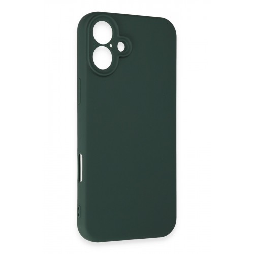 Newface iPhone 16 Plus Kılıf First Silikon - Koyu Yeşil Newface iPhone 16 Plus Kılıf First Silikon - Koyu Yeşil