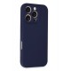 Newface iPhone 16 Pro Kılıf First Silikon - Lacivert