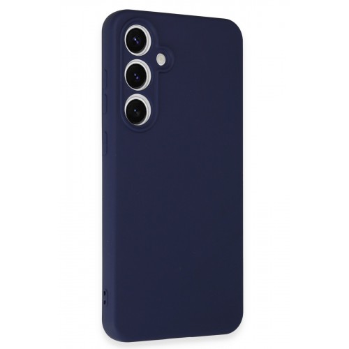 Newface Samsung Galaxy S24 FE Kılıf Nano içi Kadife Silikon - Lacivert Newface Samsung Galaxy S24 FE Kılıf Nano içi Kadife Silikon - Lacivert