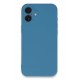 Newface iPhone 16 Plus Kılıf Nano içi Kadife Silikon - Mavi