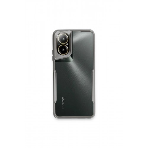 Newface Realme 12 Lite Kılıf Boyi Silikon Kapak - Gümüş