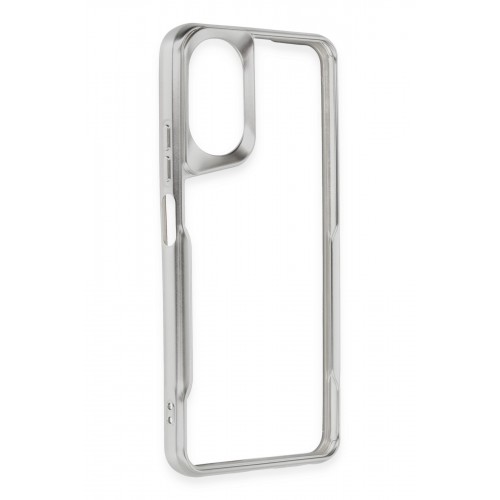 Newface Realme 12 Lite Kılıf Boyi Silikon Kapak - Gümüş Newface Realme 12 Lite Kılıf Boyi Silikon Kapak - Gümüş