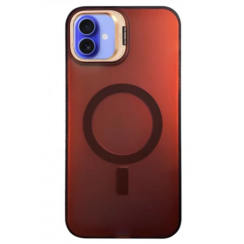 Newface iPhone 16 Primera Magsafe Standlı Kapak - Bordo Newface iPhone 16 Primera Magsafe Standlı Kapak - Bordo