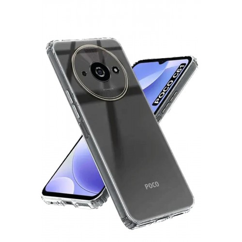 Newface Realme C61 Kılıf Lüx Şeffaf Silikon Newface Realme C61 Kılıf Lüx Şeffaf Silikon