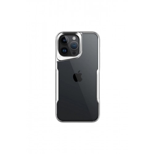 Newface iPhone 14 Pro Max Kılıf Boyi Silikon Kapak - Gümüş
