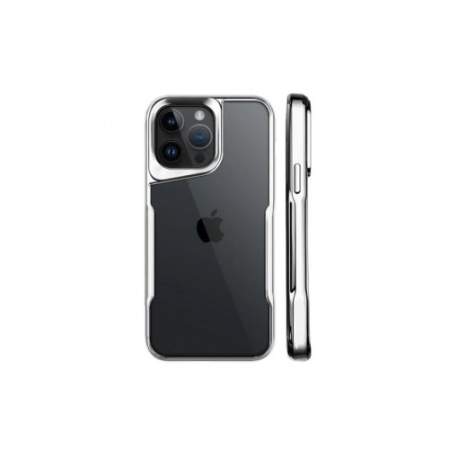 Newface iPhone 14 Pro Max Kılıf Boyi Silikon Kapak - Gümüş Newface iPhone 14 Pro Max Kılıf Boyi Silikon Kapak - Gümüş