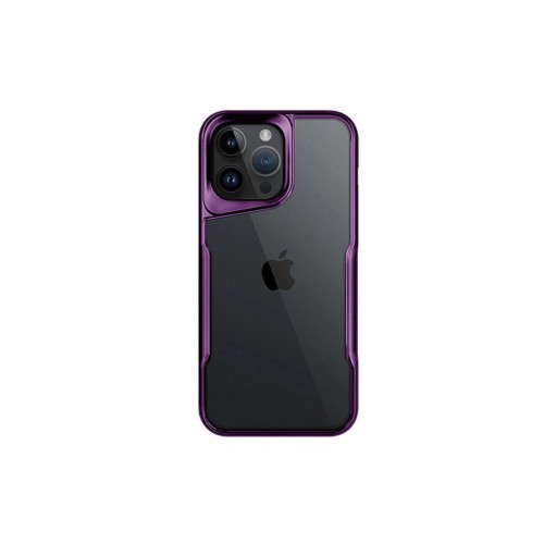 Newface iPhone 14 Pro Max Kılıf Boyi Silikon Kapak - Derin Mor
